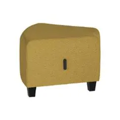 Modulsofa Hizia sete u/rygg skrå gul