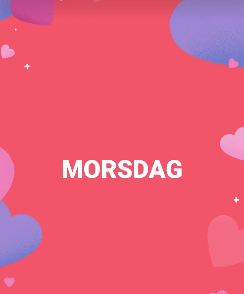 MORSDAGSGAVE "FORUNDRINGSPOSE"