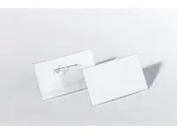 Navneskilt DURABLE 40x75mm m/nål (100)