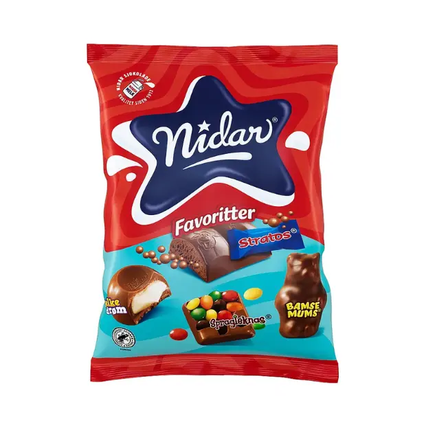 Nidar Favorites, Stratos, Bamsemums, and more- Nidar favoritter 200g
