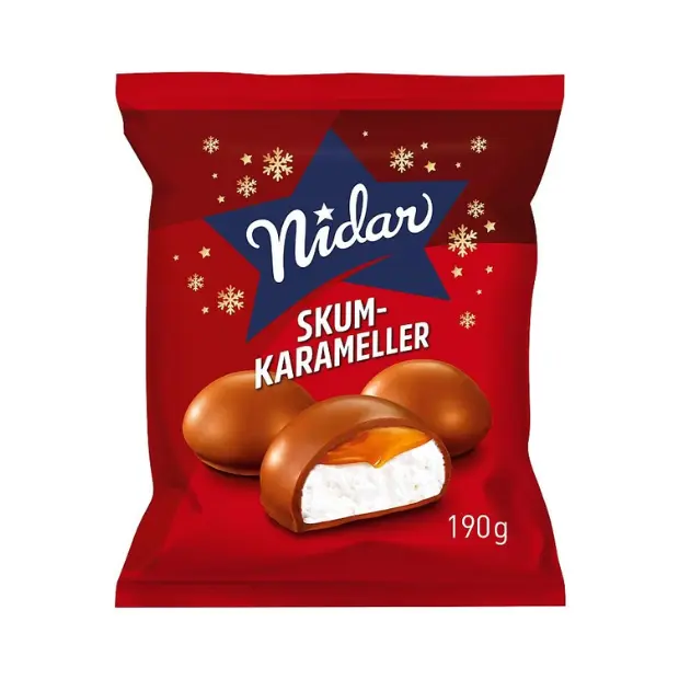 Nidar Foam Caramels - Nidar Skumkarameller 190g Nidar
