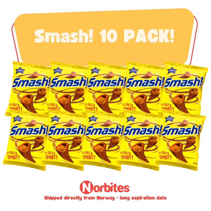 Nidar Smash! 200gx10 - Crunchy Sweet-Salty Snack