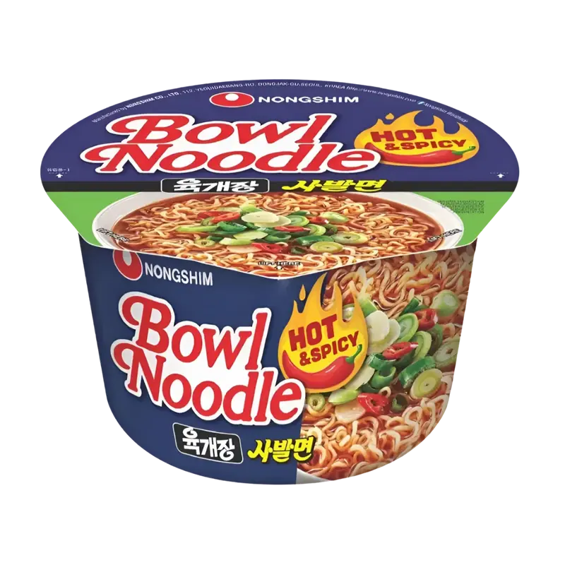 Nongshim Bowl Noodle Hot & Spicy, 100g