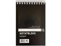 Notatblokk EMO A6 70g 100bl linj spiral