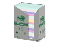 Notatblokk POST-IT 76x127 Resirk ass(16)