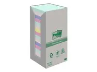 Notatblokk POST-IT 76x76 Resirk ass (16)