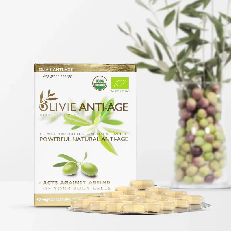 OLIVIE Anti-Age Organic Olive Polyphenol Capsules (40 capsules)