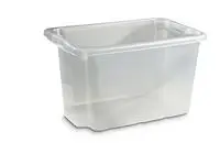 Oppbevaringsboks 55L transparent plast