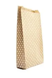 Papirpose 15x31x6cm kraft m/stjerne (50)