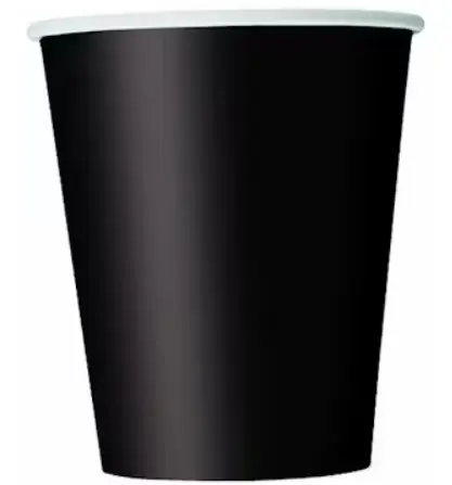 Pappkopper 260 ml svart