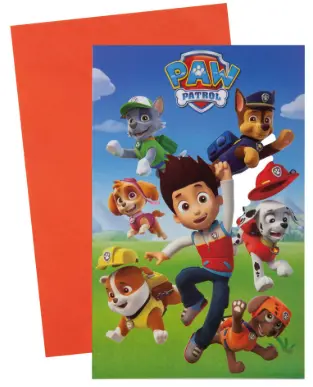Paw Patrol invitasjoner