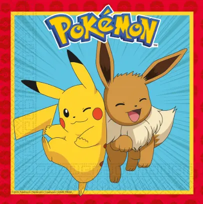 Pokémon servietter - 33x33 cm
