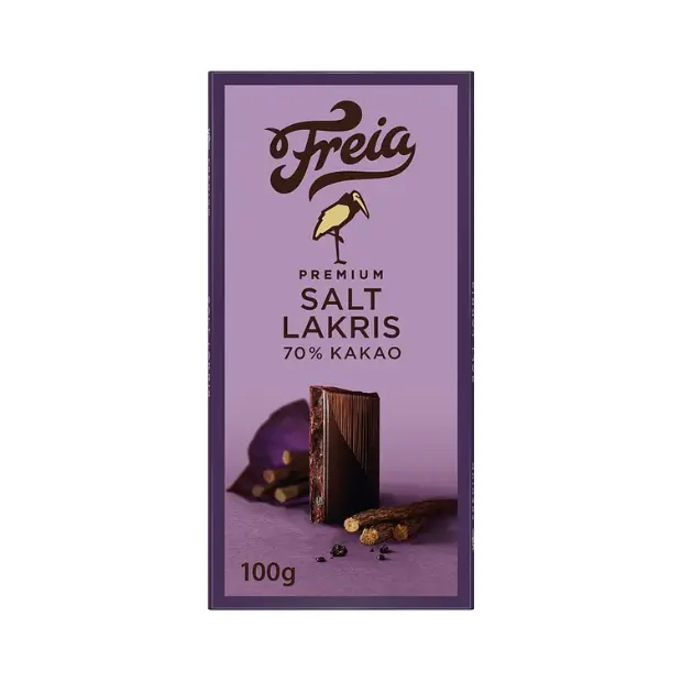 Premium Dark Licorice 100g – Premium Mørk Lakris 100g Freia