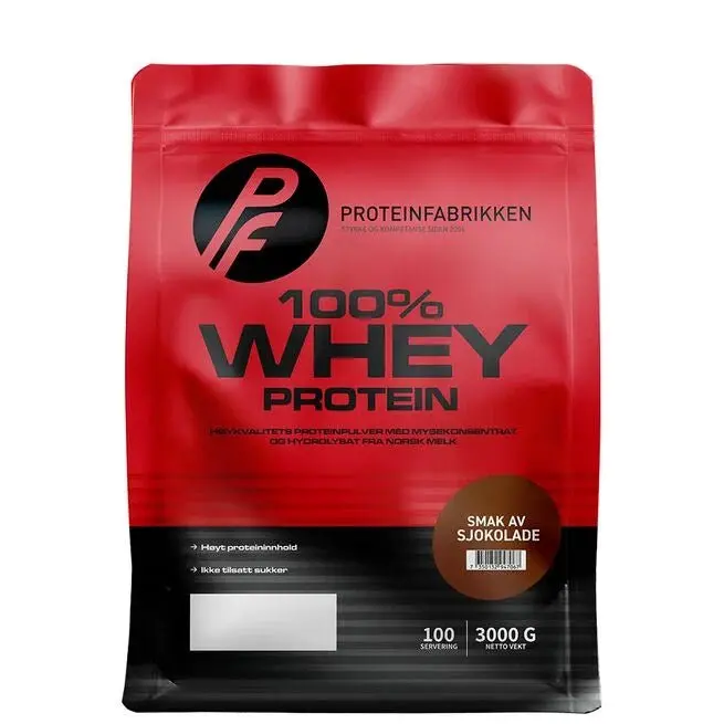 Proteinfabrikken 100% Whey Protein, 3kg