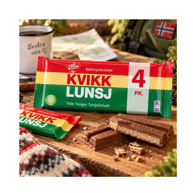 Quick Lunch Chocolate - Kvikk Lunsj 4-Pack 188g Freia