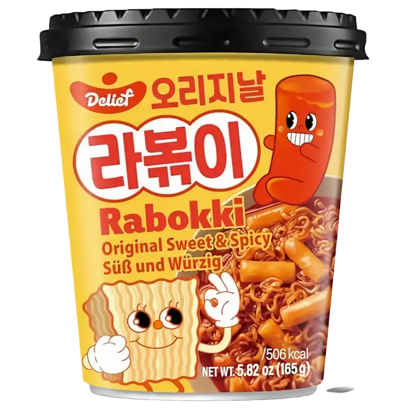 Rabokki Original Sweet & Spicy Cup - Delief, 165g