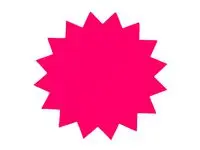 Salgsplakat stjerner 18cm/300g ne.rød20p