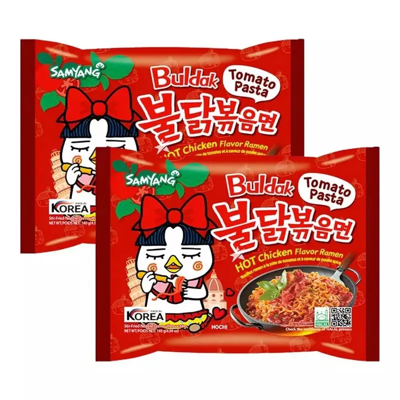 Samyang Buldak Hot Chicken Ramen Tomato Pasta, 2x145g