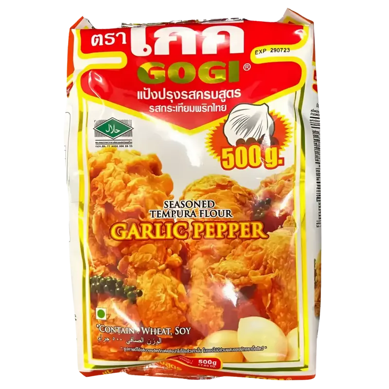 Seasoned Tempura Flour Mix With Garlic Pepper - Gogi, 500g