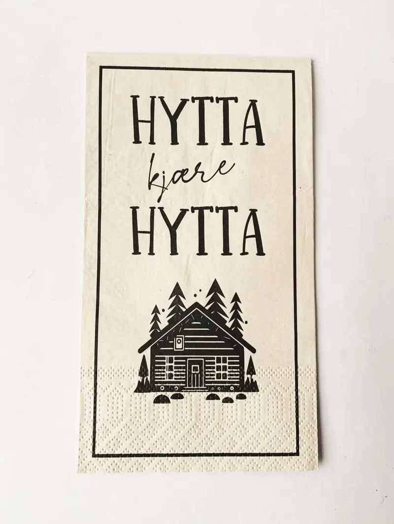 Serviett buffet «Hytta kjære Hytta»