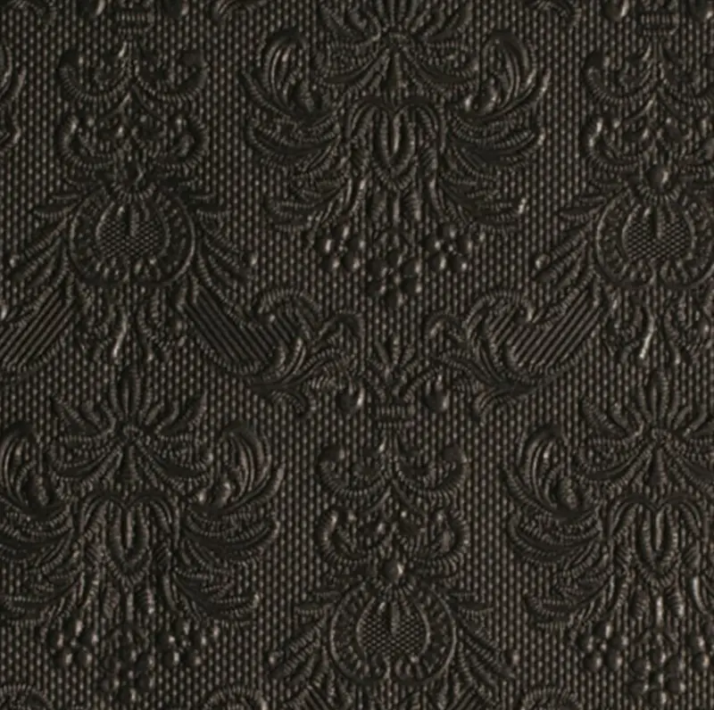 Servietter Elegance kaffe svart