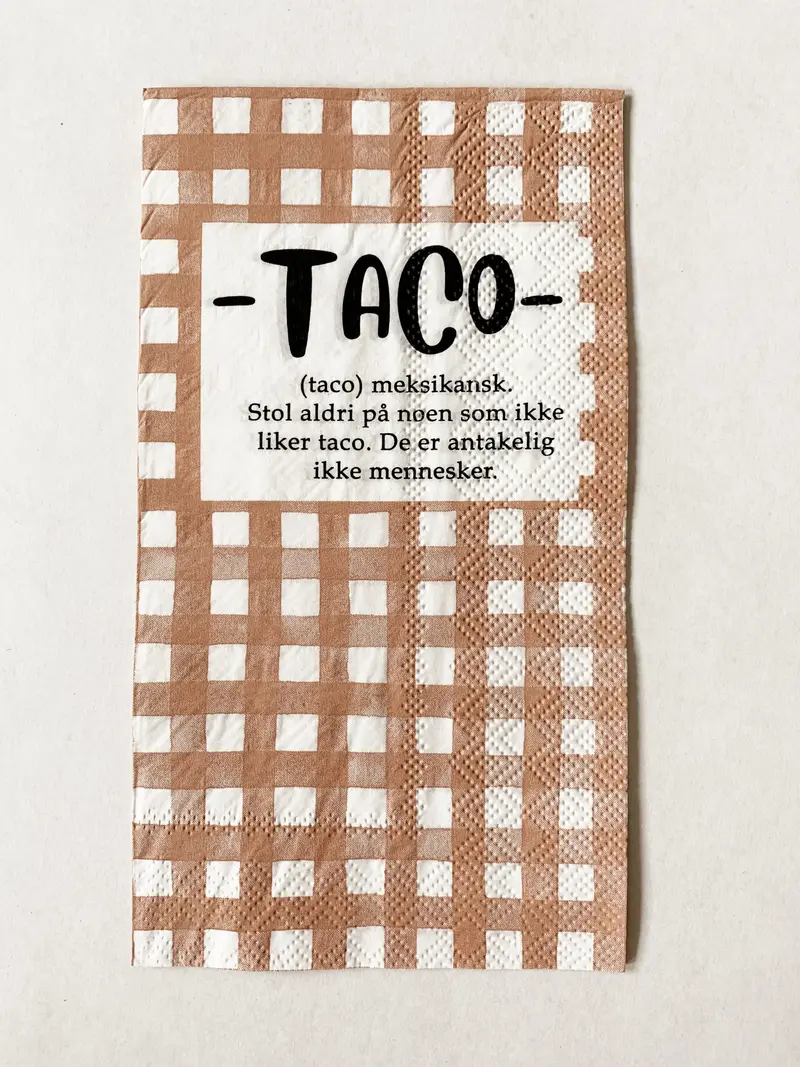 ServiettTaco 33×44 cm