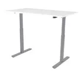 Skrivebord KENSON 140x80cm hvit/sølv