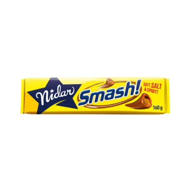 Smash Crispy Salty Chocolate Bar - Smash! 150g Nidar