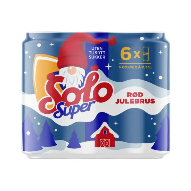 Solo Super Christmas Soda 0.33Lx6 Cans