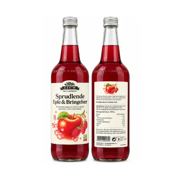 Sparkling Apple & Raspberry - Sprudlende Eple & Bringebær 0,7L Askim