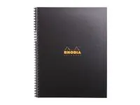 Spiralbok RHODIA Active A4+ linjert sort