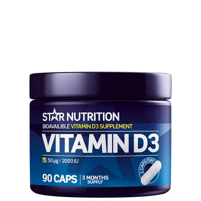 Star Nutrition - Vitamin D3, 90 kapsler
