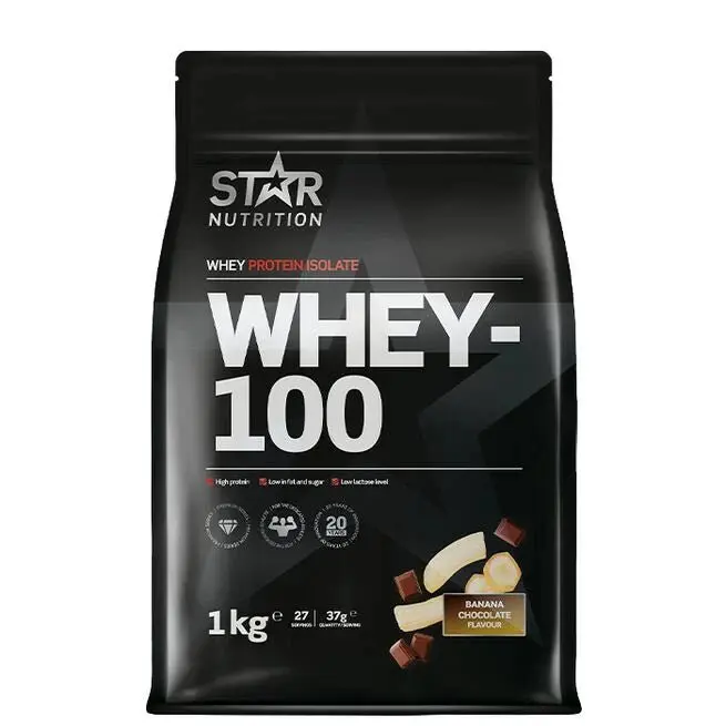 Star Nutrition - Whey-100 Myseprotein, 1kg