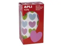Stickers APLI hjerte past. 20x18mm (900)