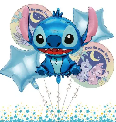 Stitch Folie ballonger sett