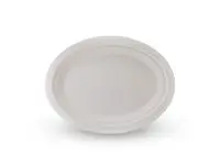 Tallerken bagasse oval 26cm (50)