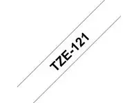 Tape BROTHER TZe-121 9mmx8m sort/klar