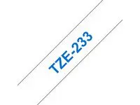 Tape BROTHER TZe-233 12mmx8m blå/hvit