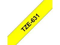 Tape BROTHER TZe-631 12mmx8m sort/gul