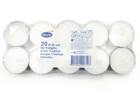Telys DUNI 60mm 10t brenntid hvit (20)