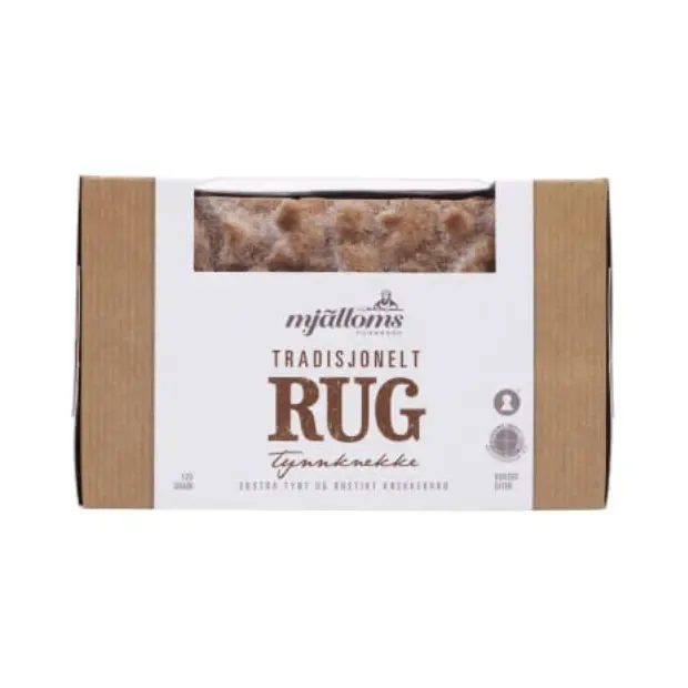 Thin Crispbread Rye 120g Mjälloms - Tynnknekke Rug