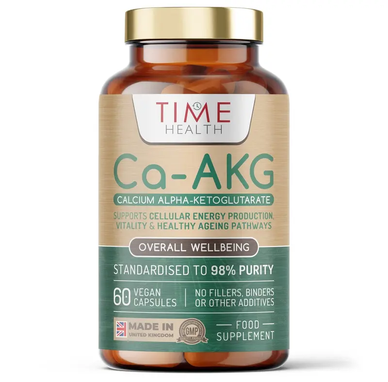 Time Health Ca-AKG Ultra Pure Calcium Alpha-Ketoglutarate (60 capsules)