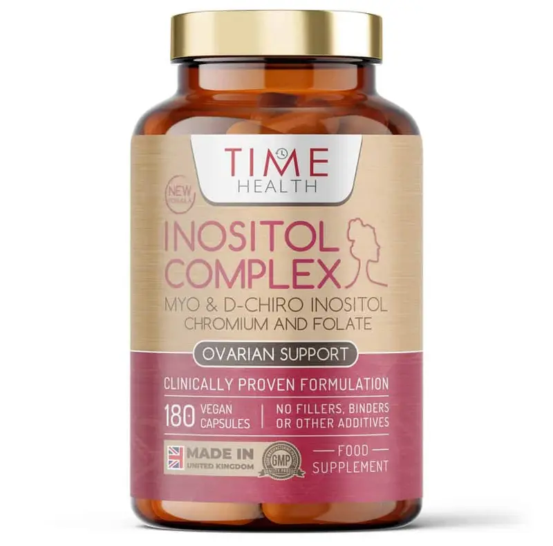 Time Health Inositol Complex Myo & D-Chiro with Folate & Chromium (180)