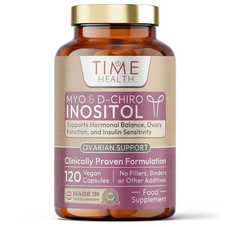 Time Health Myo & D-Chiro Inositol with Folate & Chromium (120 Capsules)