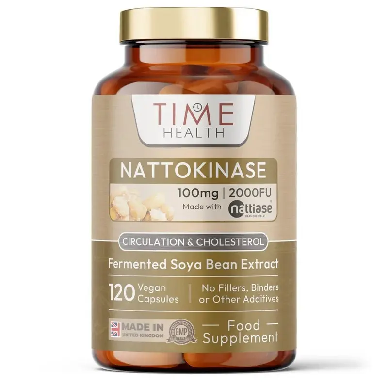 Time Health Nattokinase Capsules (2000 FU / 100 mg, 120 vegan capsules)