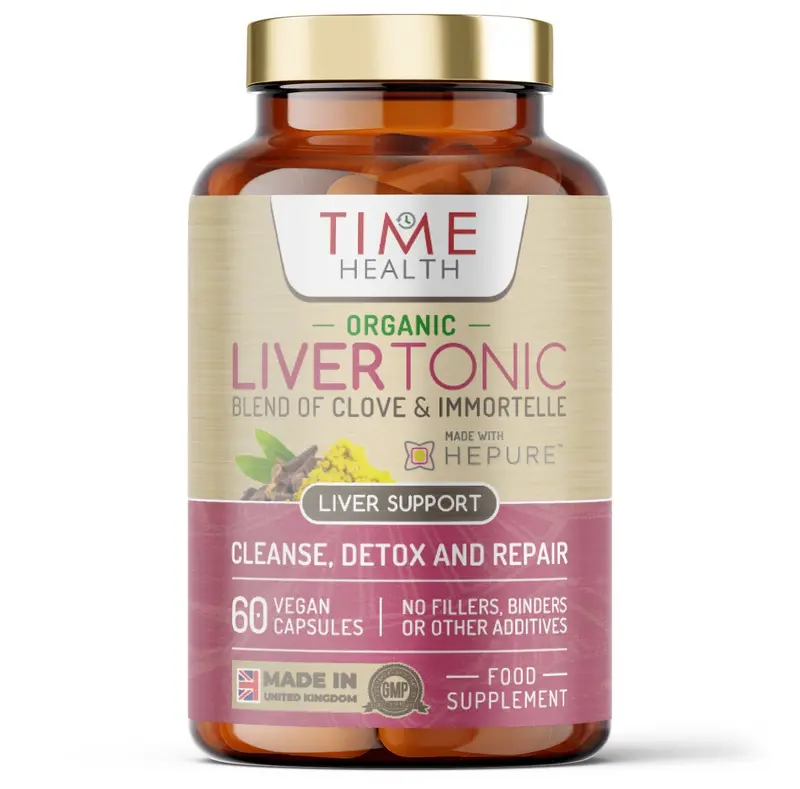 Time Health Organic LiverTonic Hepure Immortelle & Clove (60 vegan capsules)