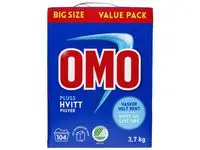 Tøyvask OMO Pluss Hvitt 3,7kg.