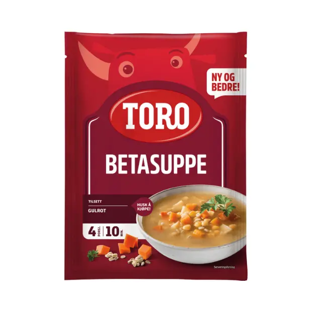 Traditional Norwegian Vegetable & Barley Soup - Betasuppe 112g Toro