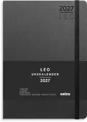 Ukekalender GRIEG Leo A5 Lite 2027 sort