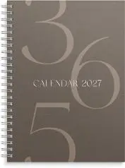 Ukekalender GRIEG Multi A5 2027 brun